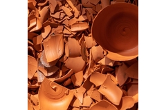 Image A pile of shattered clay.
